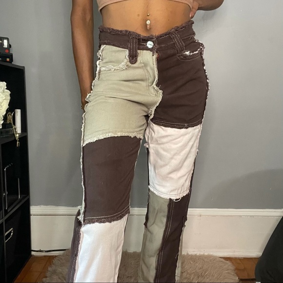 YesStyle Color Black Straight Leg Jeans - Picture 3 of 5